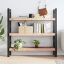 Estante de pared madera maciza roble sin tratar 120x30x(2-6) cm by , Shelves and shelves - Ref: Foro24-363573, Price: 35,54 €...