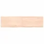 Estante de pared madera maciza roble sin tratar 120x30x(2-6) cm by , Shelves and shelves - Ref: Foro24-363573, Price: 35,54 €...