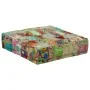 Puf cuadrado pachtwork algodón hecho a mano 50x50x12 cm verde de , Otomanas - Ref: Foro24-246576, Precio: 41,37 €, Descuento: %