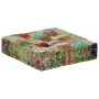 Puf cuadrado pachtwork algodón hecho a mano 50x50x12 cm verde de , Otomanas - Ref: Foro24-246576, Precio: 41,37 €, Descuento: %