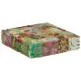 Puf cuadrado pachtwork algodón hecho a mano 50x50x12 cm verde de , Otomanas - Ref: Foro24-246576, Precio: 41,37 €, Descuento: %
