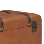 Taburete de almacenamiento 40 cm marrón tostado cuero sintético de , Bancos para recibidores y almacenamiento - Ref: Foro24-2...