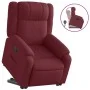Sillón reclinable elevable tela rojo tinto de , Sillones - Ref: Foro24-3205205, Precio: 307,81 €, Descuento: %