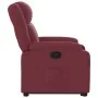 Sillón reclinable elevable tela rojo tinto de , Sillones - Ref: Foro24-3205205, Precio: 307,81 €, Descuento: %