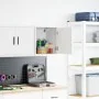 Armario de pared para garaje madera de ingeniería blanco de , Armarios industriales - Ref: Foro24-860625, Precio: 35,96 €, De...