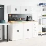 Armario de pared para garaje madera de ingeniería blanco de , Armarios industriales - Ref: Foro24-860625, Precio: 35,96 €, De...