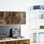 Armario de pared para garaje madera de ingeniería roble ahumado by , Armarios industriales - Ref: Foro24-860633, Price: 35,22...