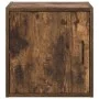 Armario de pared para garaje madera de ingeniería roble ahumado by , Armarios industriales - Ref: Foro24-860633, Price: 35,22...
