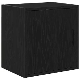 Armario de pared para garaje madera de ingeniería negra by , Armarios industriales - Ref: Foro24-860627, Price: 40,21 €, Disc...