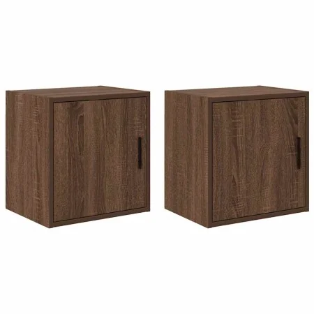 Armarios de pared 2 uds para garaje madera marrón roble by , Armarios industriales - Ref: Foro24-860638, Price: 61,07 €, Disc...