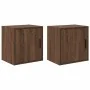 Armarios de pared 2 uds para garaje madera marrón roble by , Armarios industriales - Ref: Foro24-860638, Price: 61,07 €, Disc...