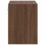 Armarios de pared 2 uds para garaje madera marrón roble by , Armarios industriales - Ref: Foro24-860638, Price: 61,07 €, Disc...