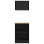 Armarios 2 uds para garaje madera de ingeniería negro by , Armarios industriales - Ref: Foro24-3328279, Price: 114,71 €, Disc...