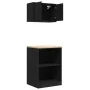Armarios 2 uds para garaje madera de ingeniería negro by , Armarios industriales - Ref: Foro24-3328279, Price: 114,71 €, Disc...