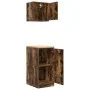 Armarios 2 uds para garaje madera ingeniería roble ahumado by , Armarios industriales - Ref: Foro24-3328300, Price: 84,48 €, ...