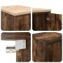Armarios 2 uds para garaje madera ingeniería roble ahumado by , Armarios industriales - Ref: Foro24-3328300, Price: 84,48 €, ...