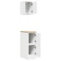 Armarios 2 uds para garaje madera de ingeniería blanco von , Armarios industriales - Ref: Foro24-3328287, Preis: 73,02 €, Rab...
