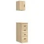Armarios 2 uds para garaje madera de ingeniería roble sonoma by , Armarios industriales - Ref: Foro24-3328316, Price: 97,77 €...
