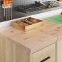 Armarios 2 uds para garaje madera de ingeniería roble sonoma by , Armarios industriales - Ref: Foro24-3328316, Price: 97,77 €...