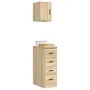Armarios 2 uds para garaje madera de ingeniería roble sonoma by , Armarios industriales - Ref: Foro24-3328316, Price: 97,77 €...
