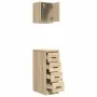 Armarios 2 uds para garaje madera de ingeniería roble sonoma by , Armarios industriales - Ref: Foro24-3328316, Price: 97,77 €...