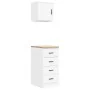 Armarios 2 uds para garaje madera de ingeniería blanco von , Armarios industriales - Ref: Foro24-3328323, Preis: 102,87 €, Ra...