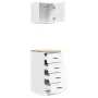 Armarios 2 uds para garaje madera de ingeniería blanco von , Armarios industriales - Ref: Foro24-3328323, Preis: 102,87 €, Ra...