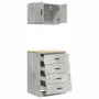 Armarios 2 uds para garaje madera de ingeniería ris hormigón von , Armarios industriales - Ref: Foro24-3328335, Preis: 146,29...