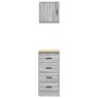 Armarios 2 uds para garaje madera ingeniería gris sonoma by , Armarios industriales - Ref: Foro24-3328328, Price: 106,41 €, D...