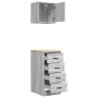 Armarios 2 uds para garaje madera ingeniería gris sonoma by , Armarios industriales - Ref: Foro24-3328328, Price: 106,41 €, D...