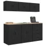 Armarios 6 uds para garaje madera de ingeniería negro von , Armarios industriales - Ref: Foro24-3328342, Preis: 518,81 €, Rab...