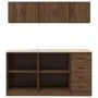 Armarios 6 uds para garaje madera ingeniería marrón roble by , Armarios industriales - Ref: Foro24-3328356, Price: 295,75 €, ...
