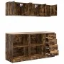 Armarios 6 uds para garaje madera ingeniería roble ahumado von , Armarios industriales - Ref: Foro24-3328354, Preis: 287,12 €...