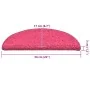 Alfombrilla escalera 30 uds rosa 56x17x3 cm von , Treppenmatten - Ref: Foro24-3365809, Preis: 147,43 €, Rabatt: %
