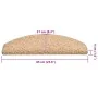 Alfombrilla escalera 30 uds doradas 65x21x4 cm de , Alfombrillas para escalones - Ref: Foro24-3365821, Precio: 158,43 €, Desc...