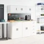 Armarios de pared 2 uds para garaje madera de ingeniería blanco von , Armarios industriales - Ref: Foro24-860644, Preis: 81,0...