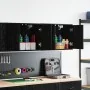 Armarios de pared 2 uds para garaje madera de ingeniería negro by , Armarios industriales - Ref: Foro24-860646, Price: 98,76 ...