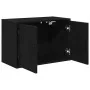 Armarios de pared 2 uds para garaje madera de ingeniería negro by , Armarios industriales - Ref: Foro24-860646, Price: 98,76 ...