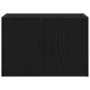 Armarios de pared 2 uds para garaje madera de ingeniería negro by , Armarios industriales - Ref: Foro24-860646, Price: 98,76 ...