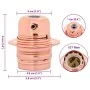 Portalámparas 2 uds bronce oro rosa E27 von , Beleuchtungszubehör - Ref: Foro24-4106521, Preis: 16,52 €, Rabatt: %