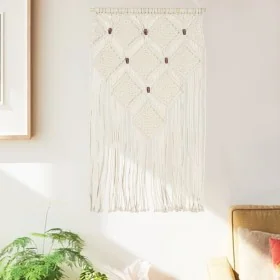 Adorno de pared de macramé algodón 40x80 cm by , Decorative upholstery - Ref: Foro24-323999, Price: 19,07 €, Discount: %