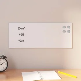 Pizarra magnética de pared vidrio templado blanco 50x20 cm by , White boards - Ref: Foro24-4008630, Price: 19,48 €, Discount: %