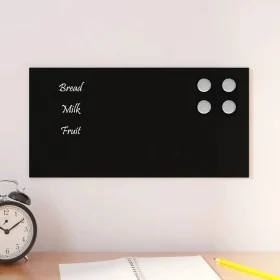 Pizarra magnética de pared vidrio templado negro 40x20 cm by , White boards - Ref: Foro24-4008607, Price: 18,30 €, Discount: %