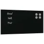 Pizarra magnética de pared vidrio templado negro 40x20 cm de , Pizarras blancas - Ref: Foro24-4008607, Precio: 18,32 €, Descu...