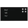 Pizarra magnética de pared vidrio templado negro 40x20 cm de , Pizarras blancas - Ref: Foro24-4008607, Precio: 18,32 €, Descu...