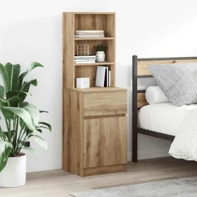 Mesilla de noche Artisan Oak 39x35x125 cm Madera de ingeniería by , Nightstands - Ref: Foro24-861318, Price: 69,32 €, Discoun...