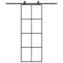 Puerta corredera con juego herrajes negro 76x205 cm ESG vidrio by , Doors - Ref: Foro24-3375802, Price: 227,77 €, Discount: %