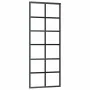 Puerta corredera con juego herrajes negro 76x205 cm ESG vidrio de , Puertas - Ref: Foro24-3375790, Precio: 238,39 €, Descuent...