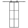 Puerta corredera con juego herrajes negro 76x205 cm ESG vidrio von , Türen - Ref: Foro24-3375784, Preis: 238,82 €, Rabatt: %