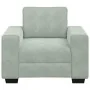 Sillón sofá gris claro 60 cm terciopelo by , Sofas - Ref: Foro24-4105247, Price: 165,32 €, Discount: %